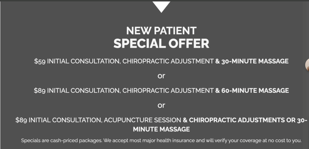Anthony Medical & Chiropractic new patient special
